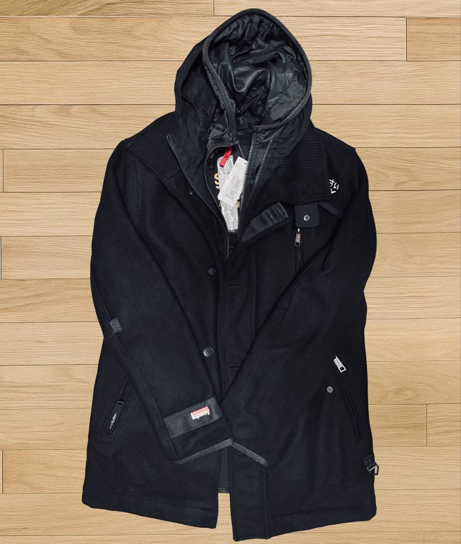 【タグ付新品】Superdry ブラックラベルプレミア ピートレンチコート