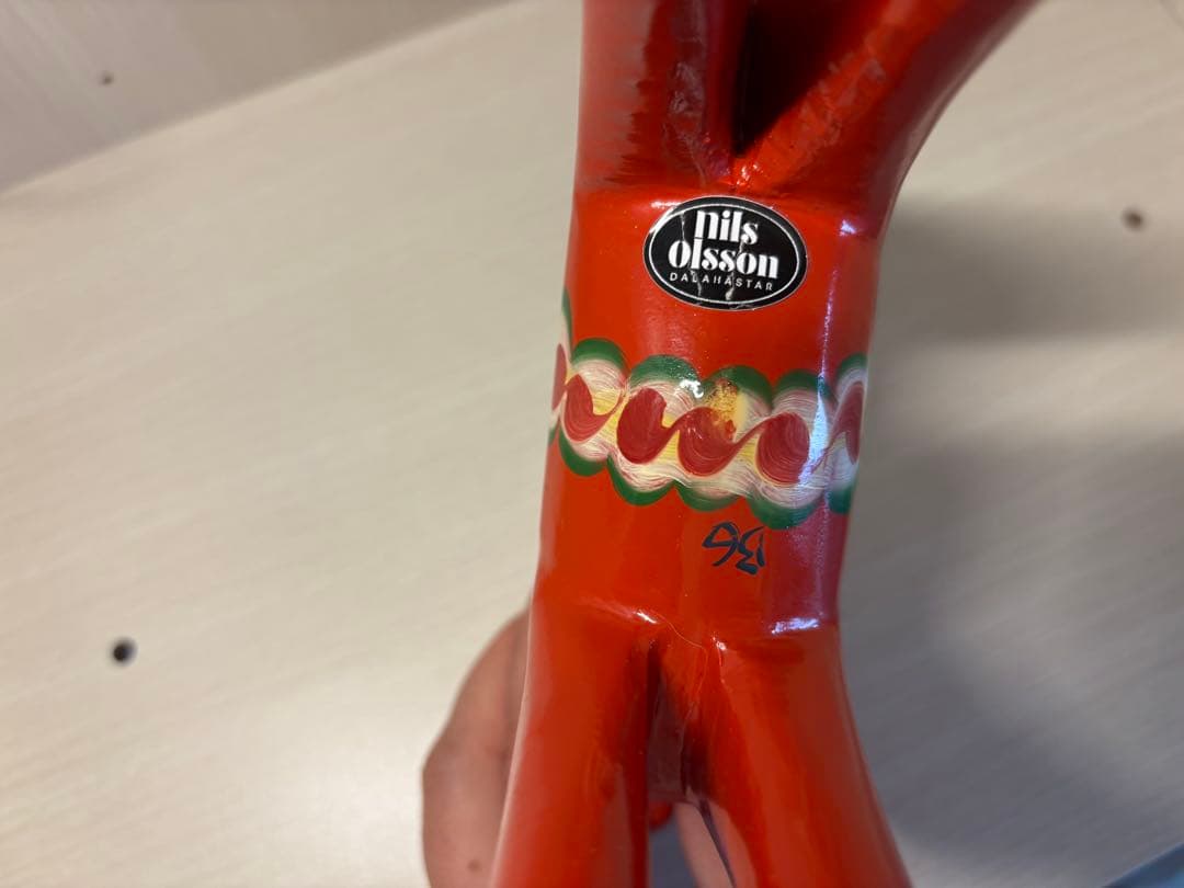 Nils Olsson ダーラナホース 15cm 北欧 スウェーデン 木製 置物