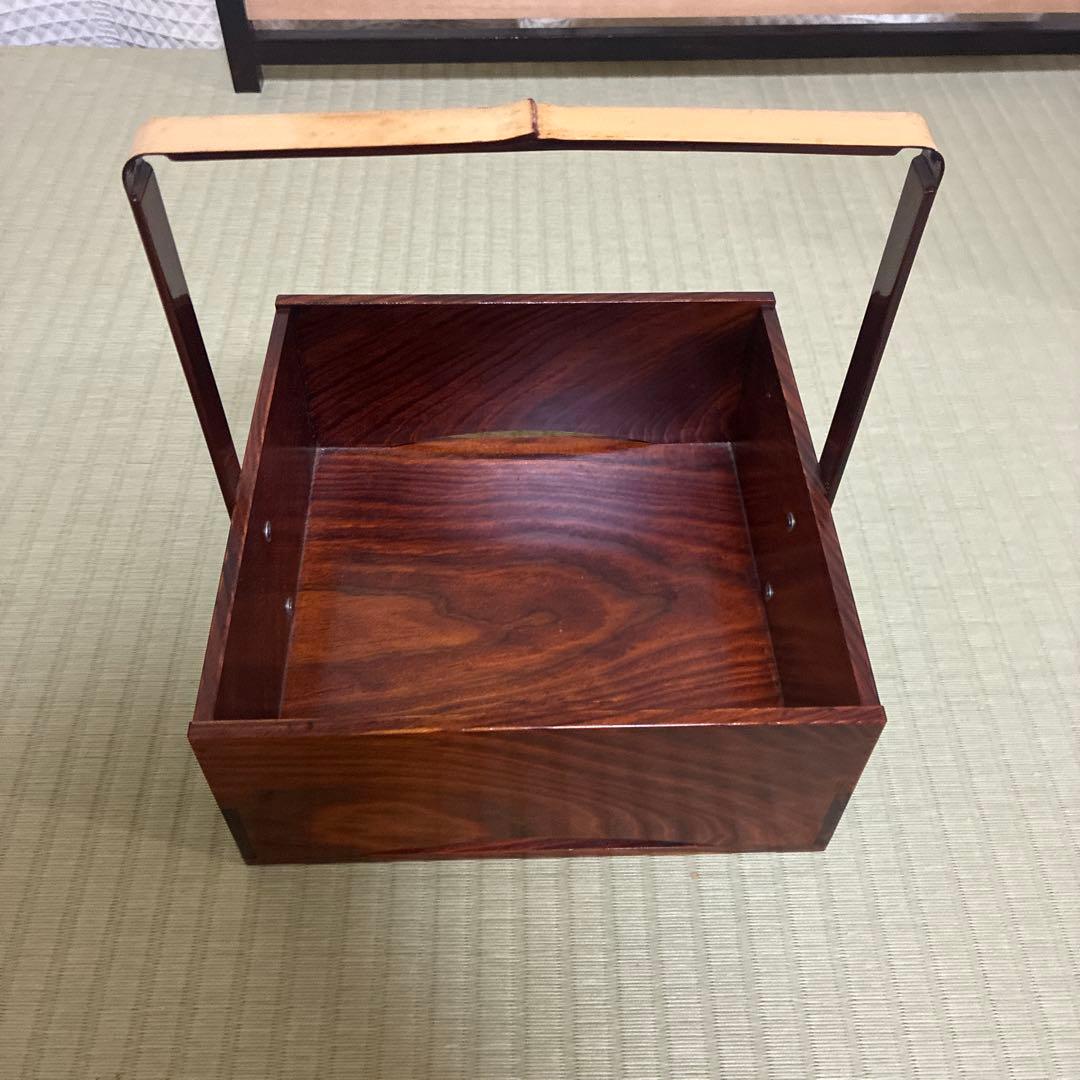 煙草盆　莨盆　淡々斎好　手付松の木