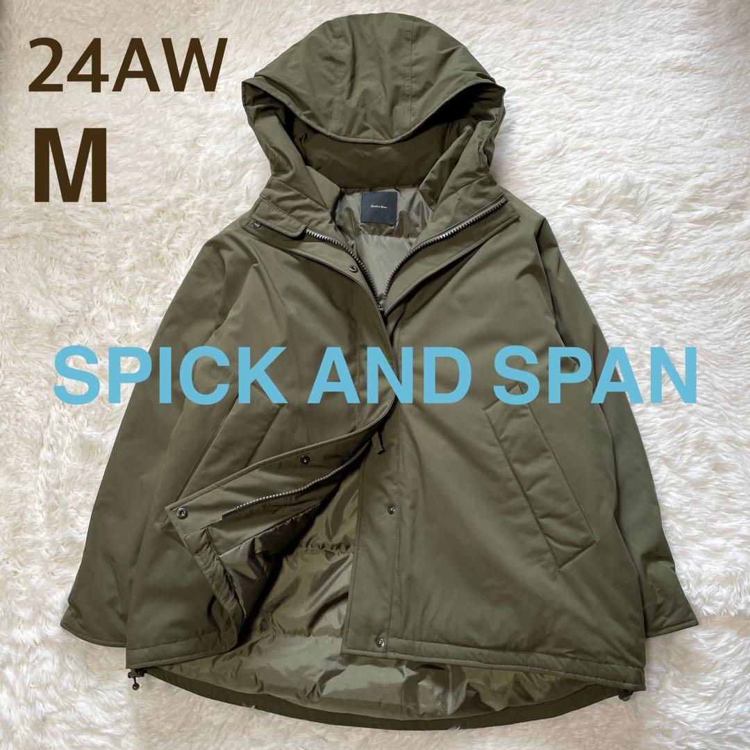 SPICK AND SPAN 24AW 撥水フーデッドダウンハーフコート 38