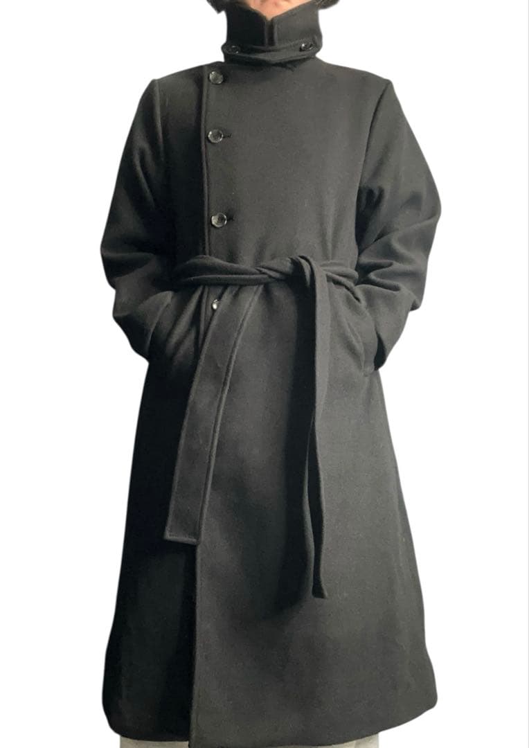 ジャケット・アウター high neck button design coat