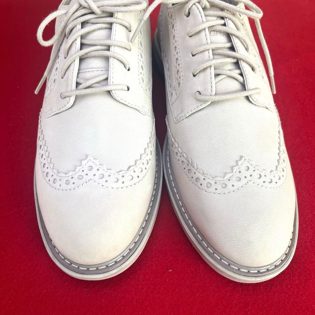 machino ！COLE HAAN/ホワイト レザー ブローグシューズ