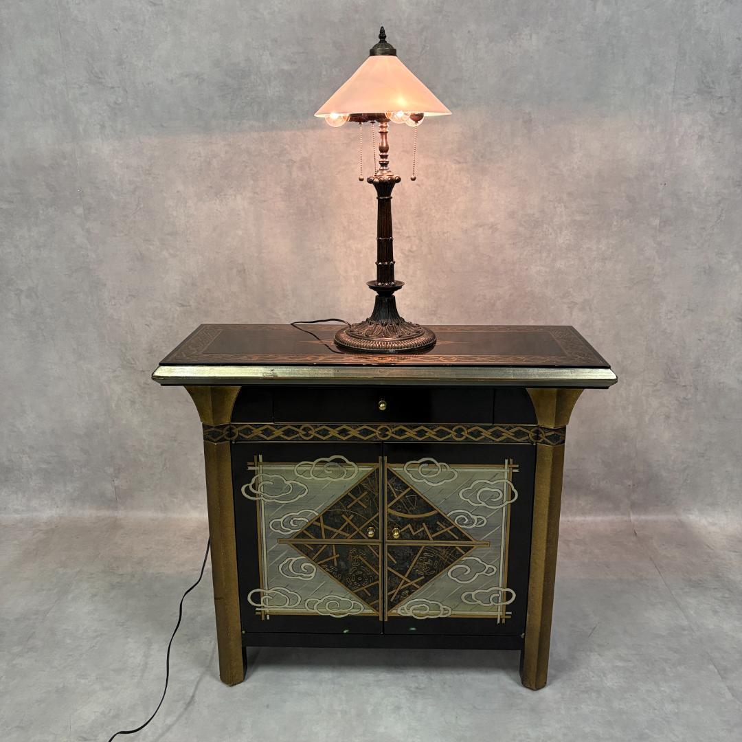アール・ヌーヴォー調 アンティーク テーブルランプ