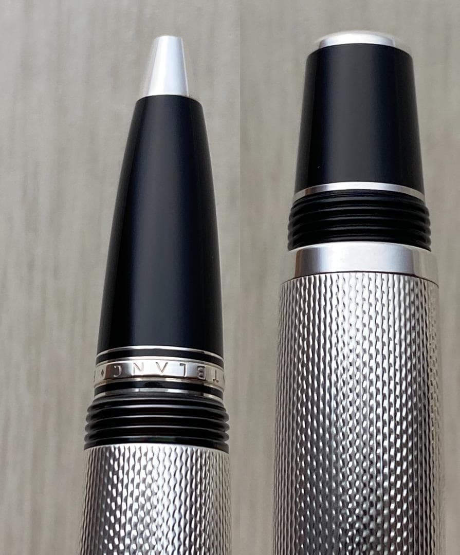 未使用に近い フランス製 モンブラン ボエム ソリテールシルバー ローラーボール