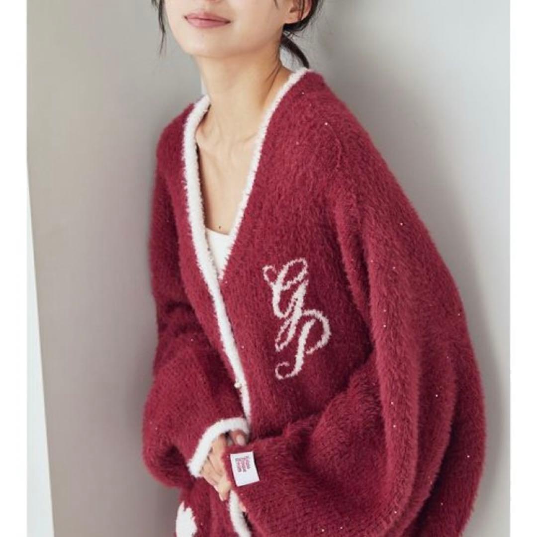 新品 gelato pique ジェラートピケ ラメフェザー カーディガン