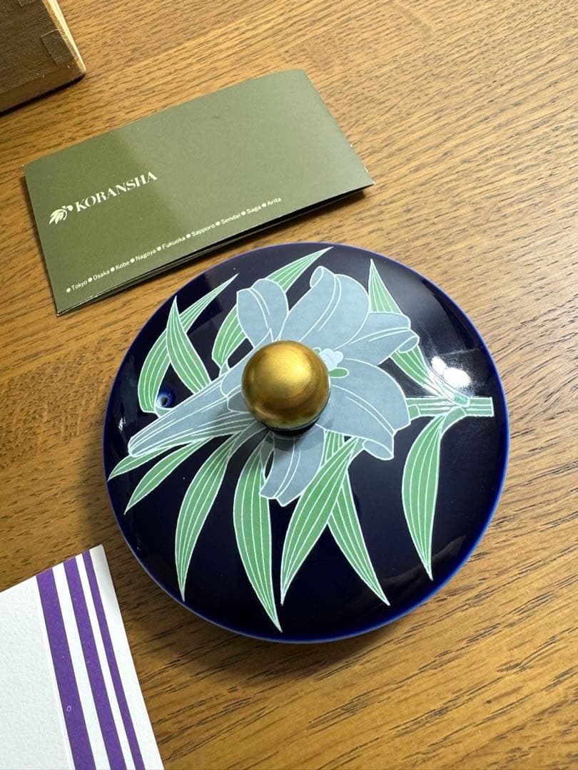 415 香蘭社　プリンセスリリー　茶器揃　未使用品　共箱