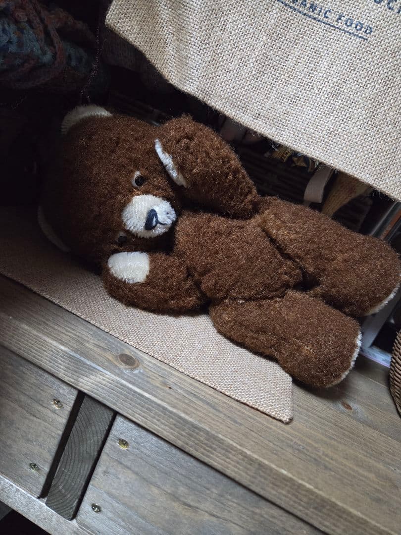 DDRベア　ポンチ目　アンティークテディベア