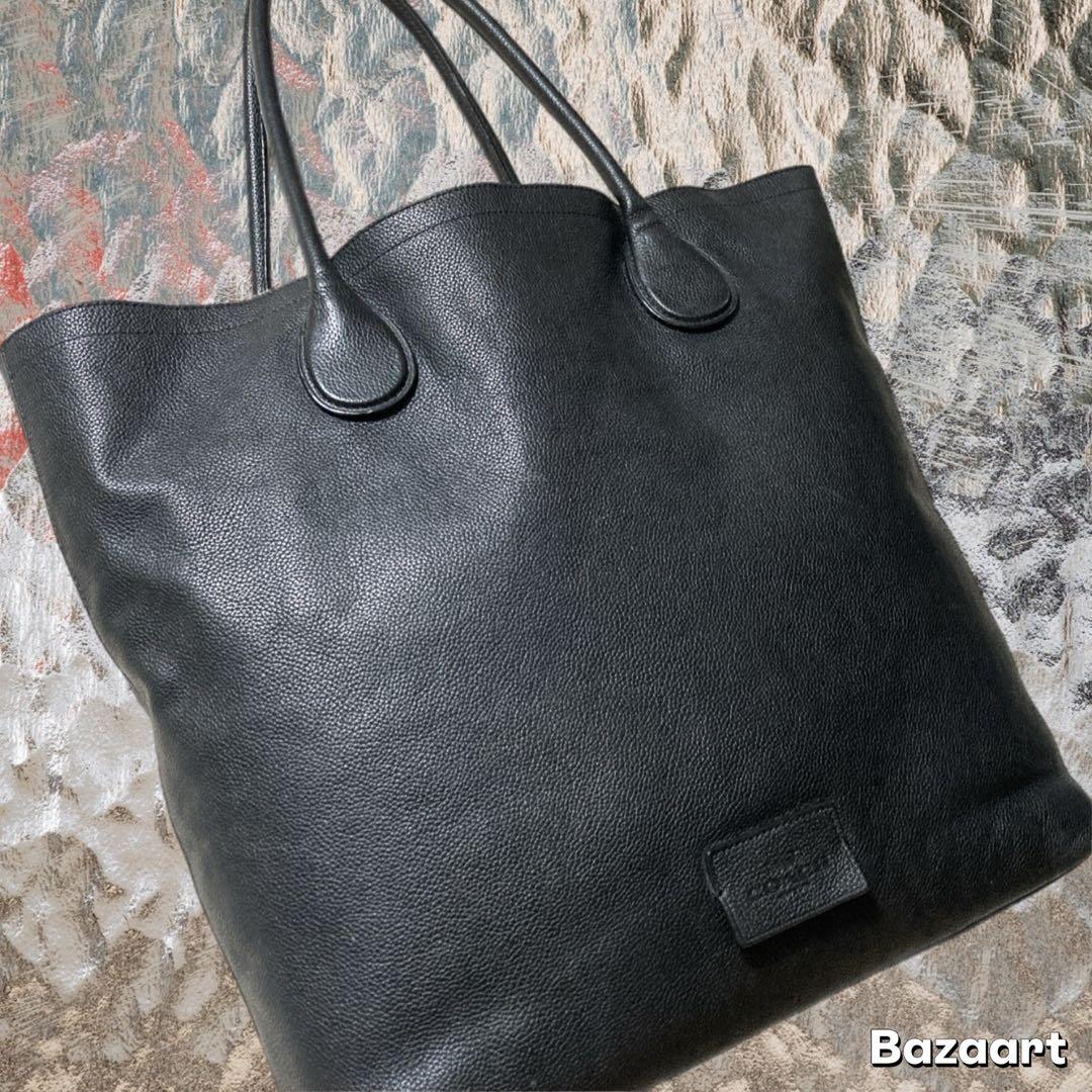 美品 COACH コーチ ムートントート レザートートバッグ ビジネスバッグ 黒