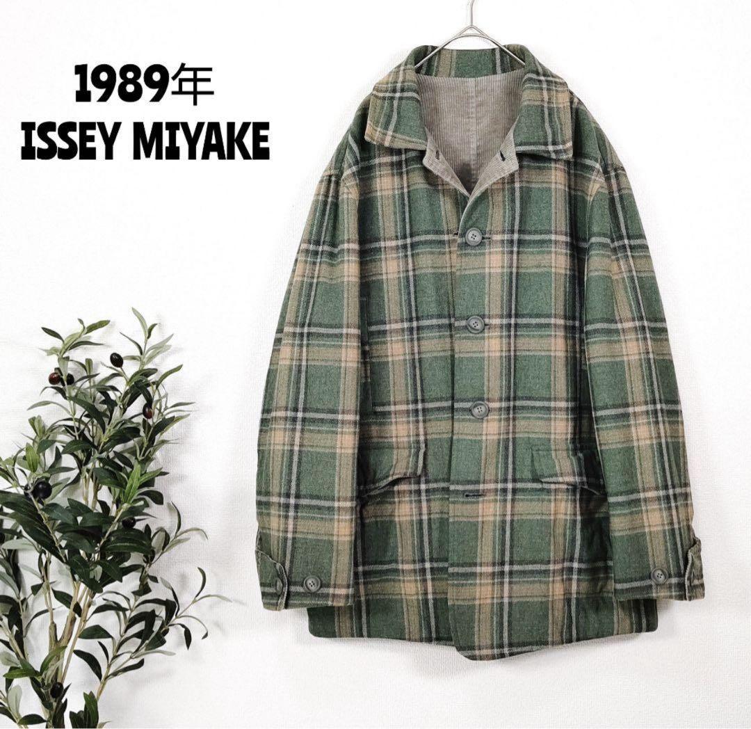 ISSEY MIYAKE 1989年 チェック柄コート Mサイズ