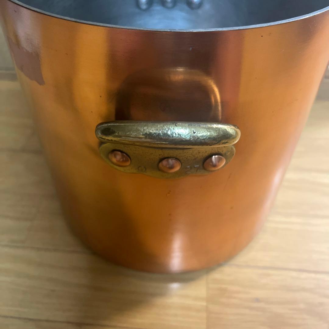銅鍋蓋付き