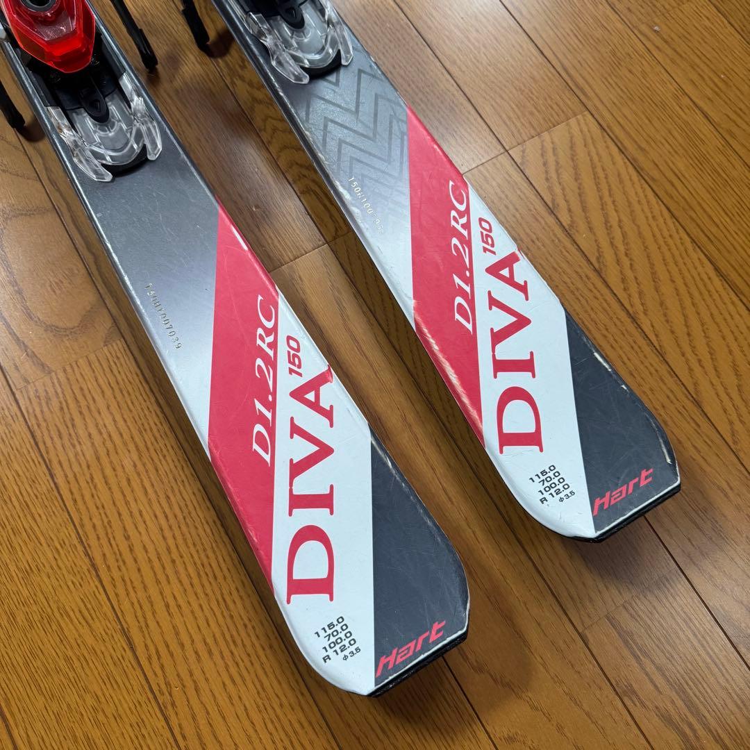 Hartスキー板150cm 初級中級　レディース