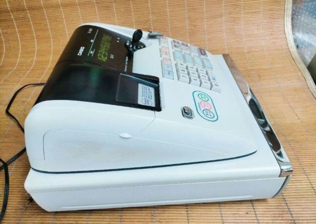 カシオレジスター　TE-M80　中古品　人気機種感熱紙　送料無料　753698