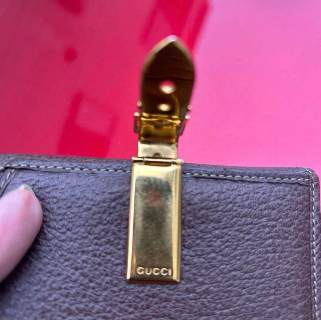 GUCCI 二つ折り財布 ブラウン