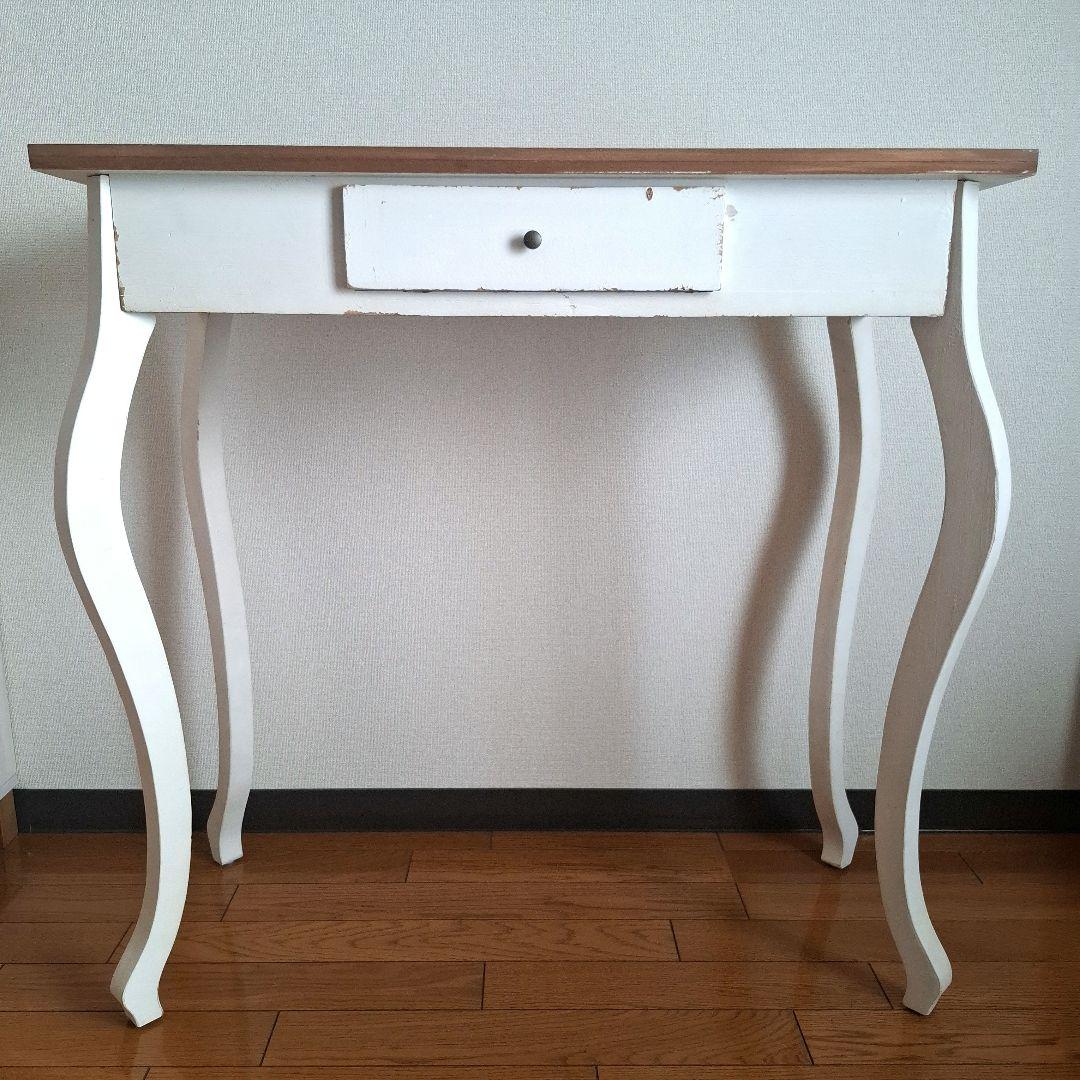 salut！　サリュ！　コンソールテーブル　アンティーク風　ホワイト