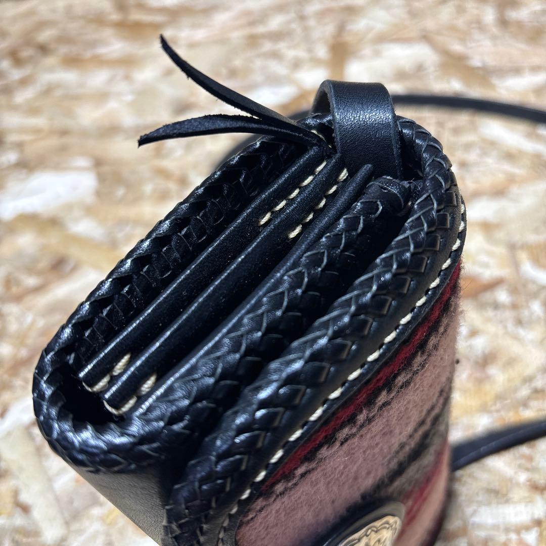 ラッキージョン　オルテガ　ショルダーウォレット　超美品