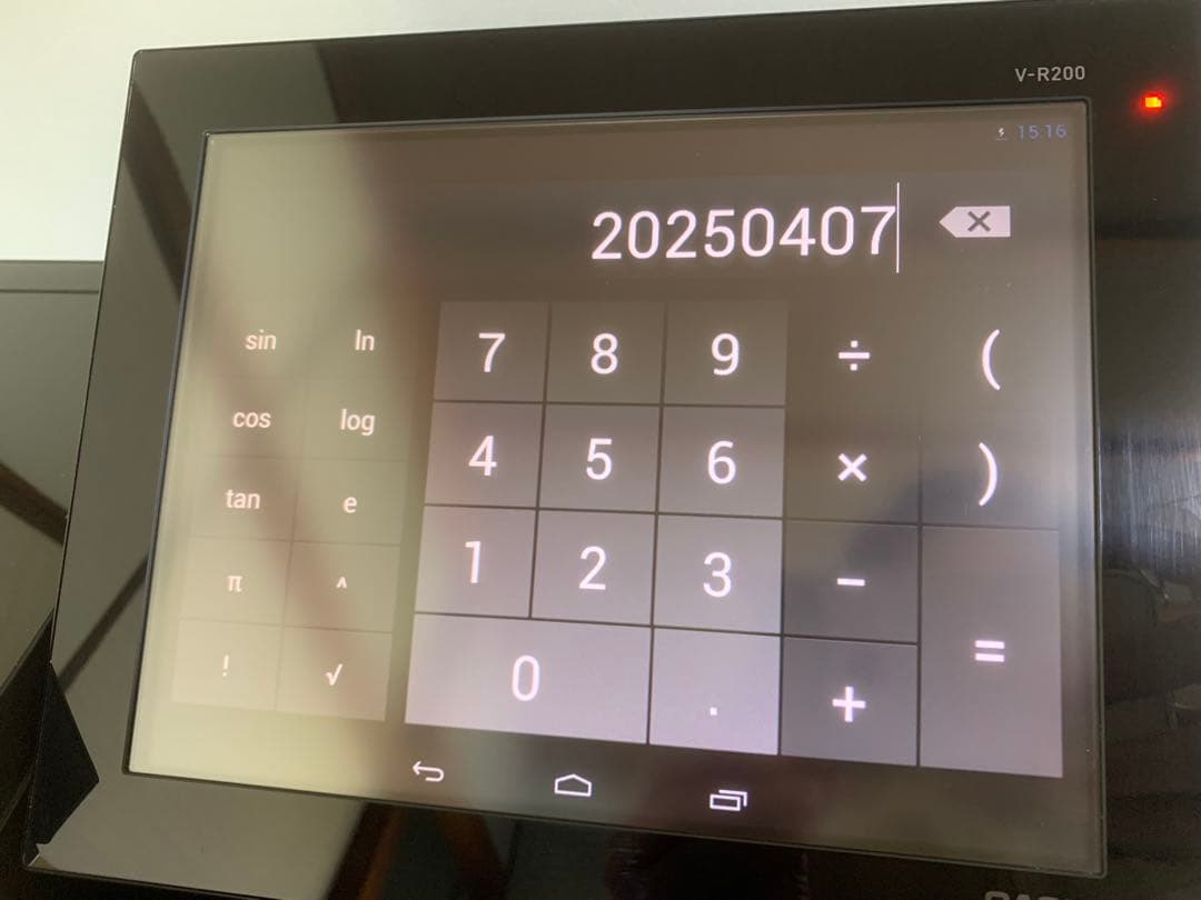 CASIO 10.4インチ 電子レジスター POS タッチパネル V-R200