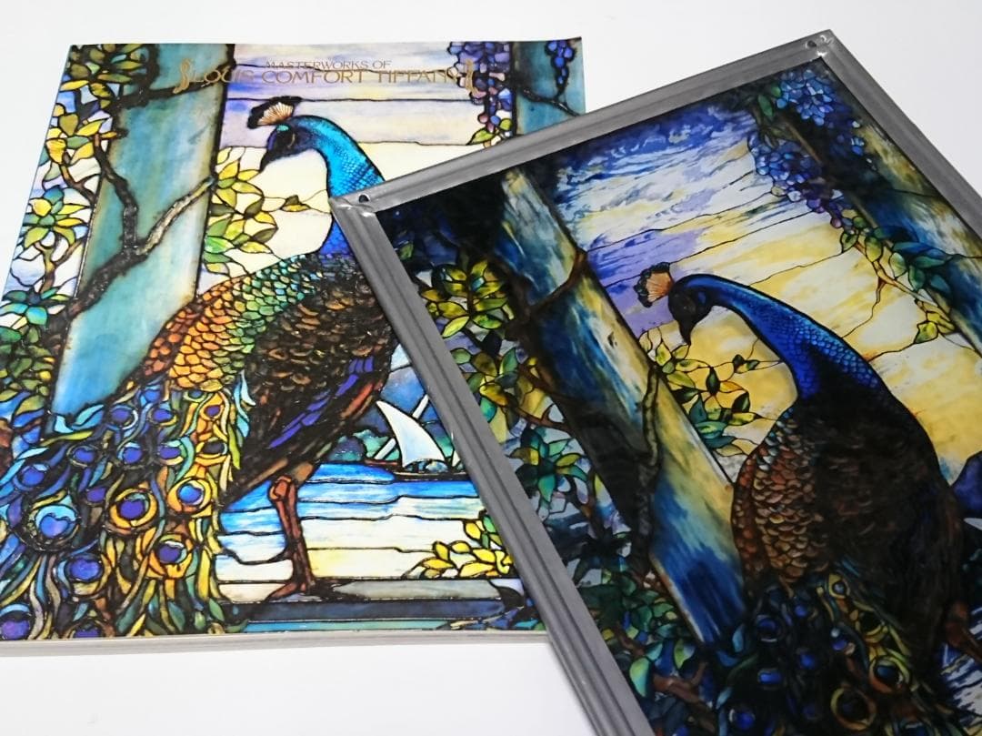 ルイスCティファニー ステンドグラス Peacock孔雀 グラスマスターズ社