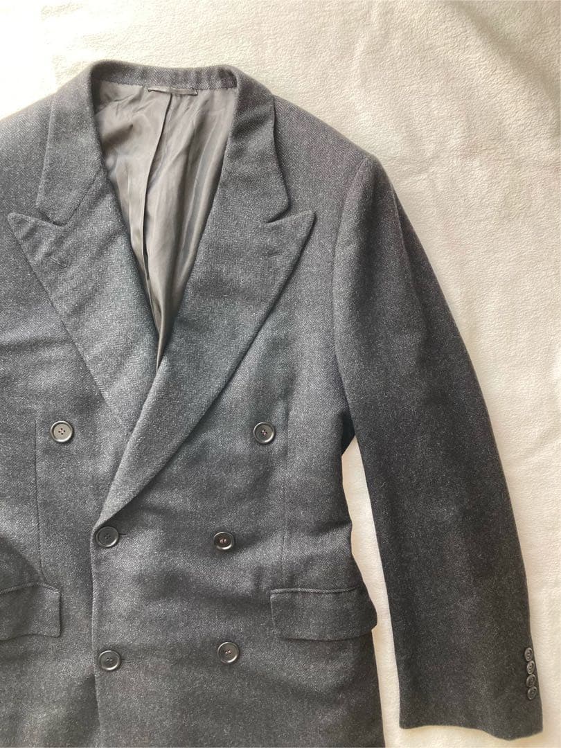 はがれんカシミヤ100% Kiton チェスターコート　サイズ52 グレー