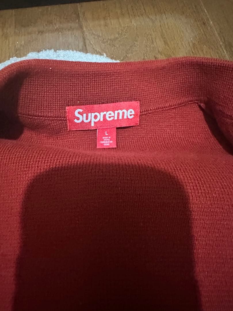トップス Supreme Crochet Zip Up Cardigan Dark Red