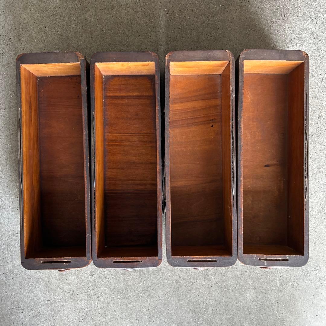 シンガーミシン　引き出し　2段　木製　レトロ　アンティーク　希少