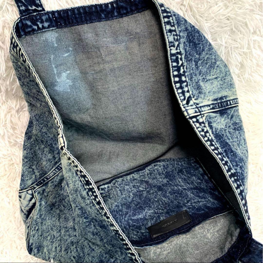 F7. DIESEL【大容量/ケミカルウォッシュ◆トートバッグ/ハンドバッグ】