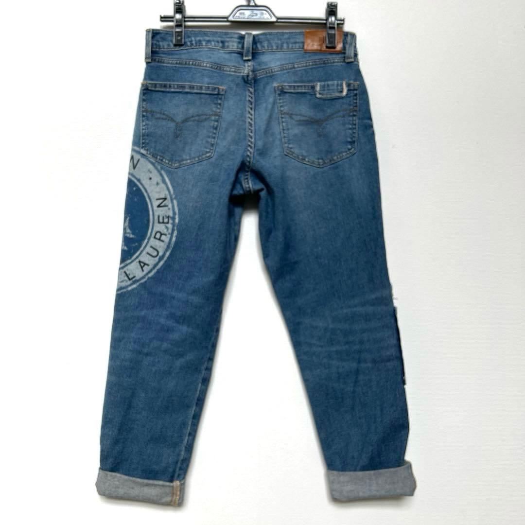 美品★ローレンラルフローレン　パッチワークデニム サイズ2