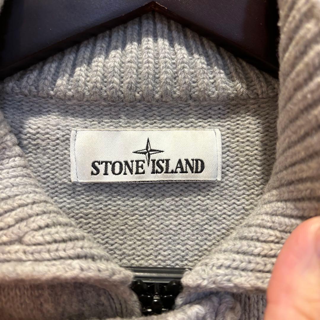 美品 Stone  ストーンアイランド ジップニット カーディガンS