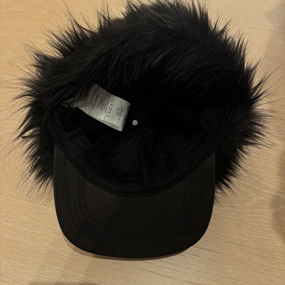 OPEN YY ファーキャップ　黒