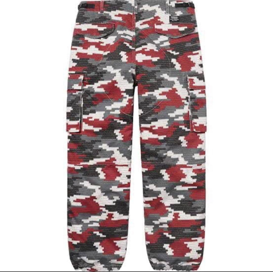 パンツ Supreme 21SS RED CAMO CARGO PANT (32)