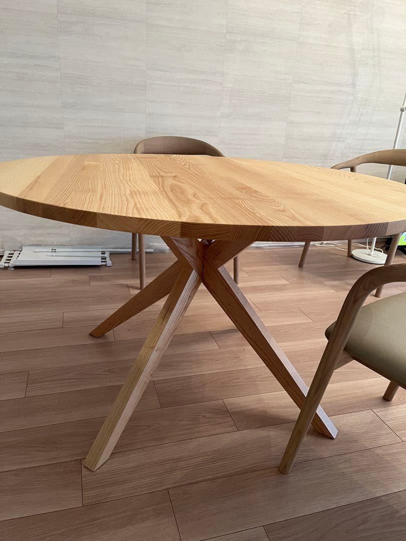 河口家具製作所 Norna 円形ダイニングテーブル 120cm