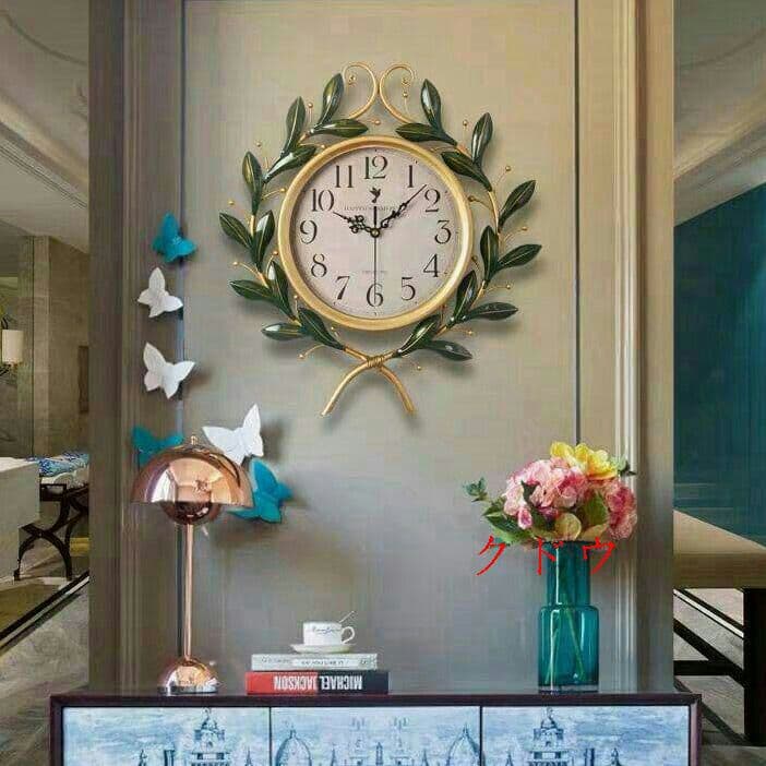 クジャク 壁掛け時計 家庭用U