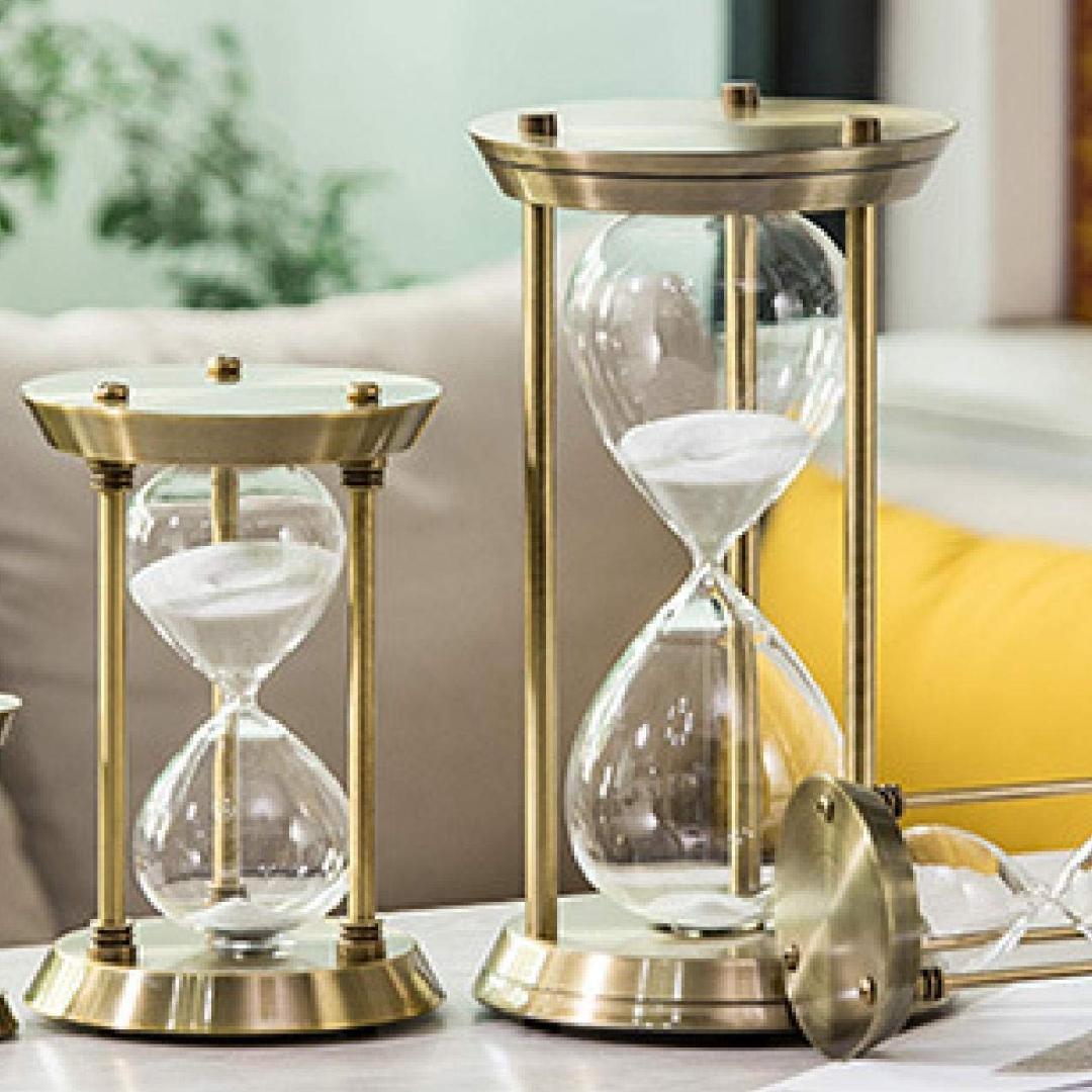 ブロンズ エレガントなデザイン 砂時計 アンティーク風