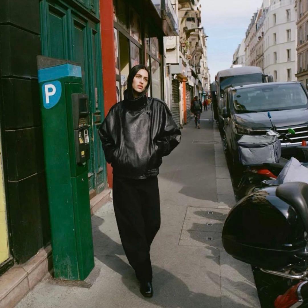 ♡a♡ZARA ザラ 大人気完売品 YSL似 レザージャケット S