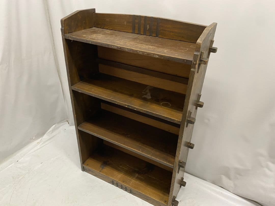 飾り棚 古家具 アンティーク 古道具 木製 本棚 和 レトロ 店舗什器