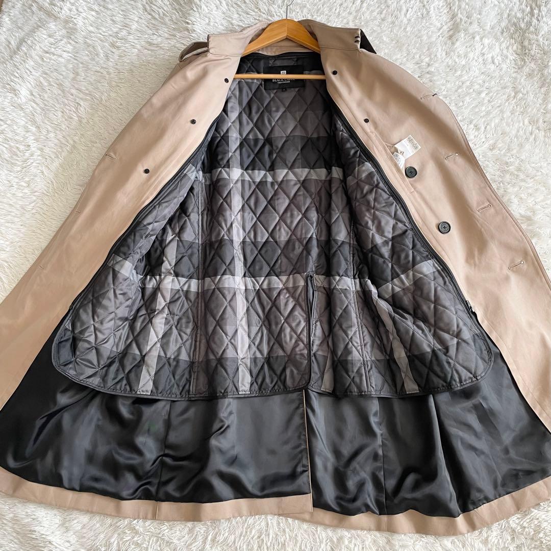 未使用級　ブラックレーベルクレストブリッジ トレンチコート チェック LL