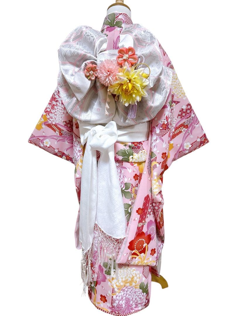 かわいいピンク♡七五三　7歳　女の子　フルセット　一式　花夢二