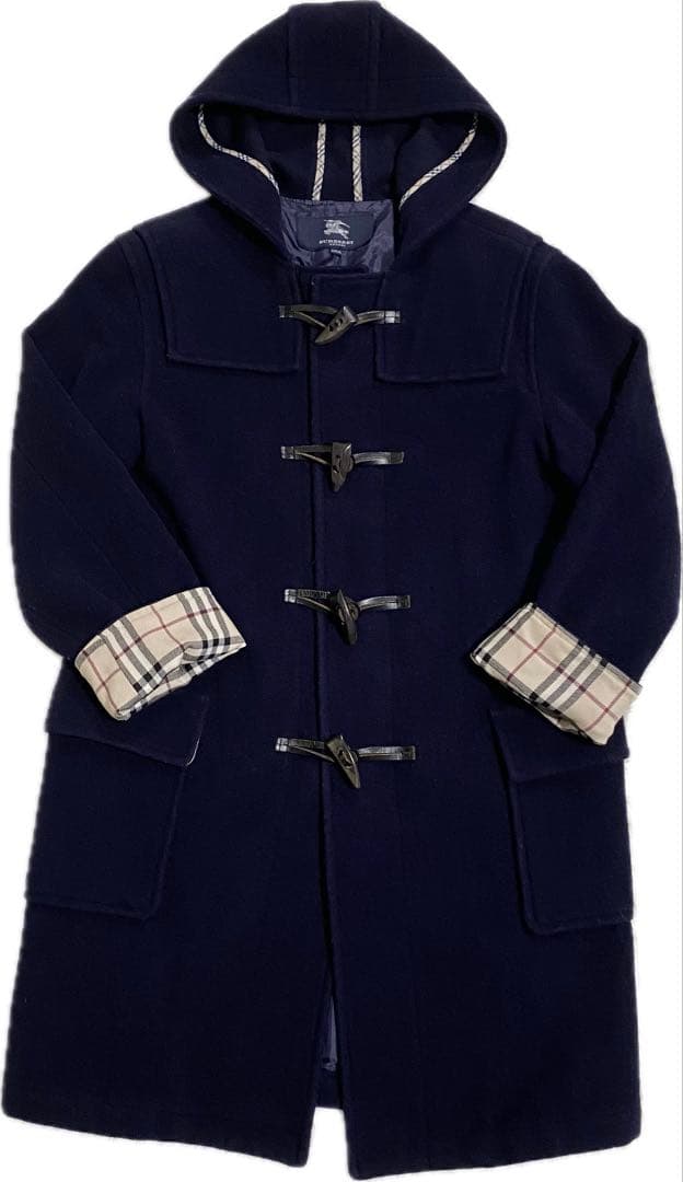 BURBERRY LONDON ダッフルコート　ノバチェック フード　150A