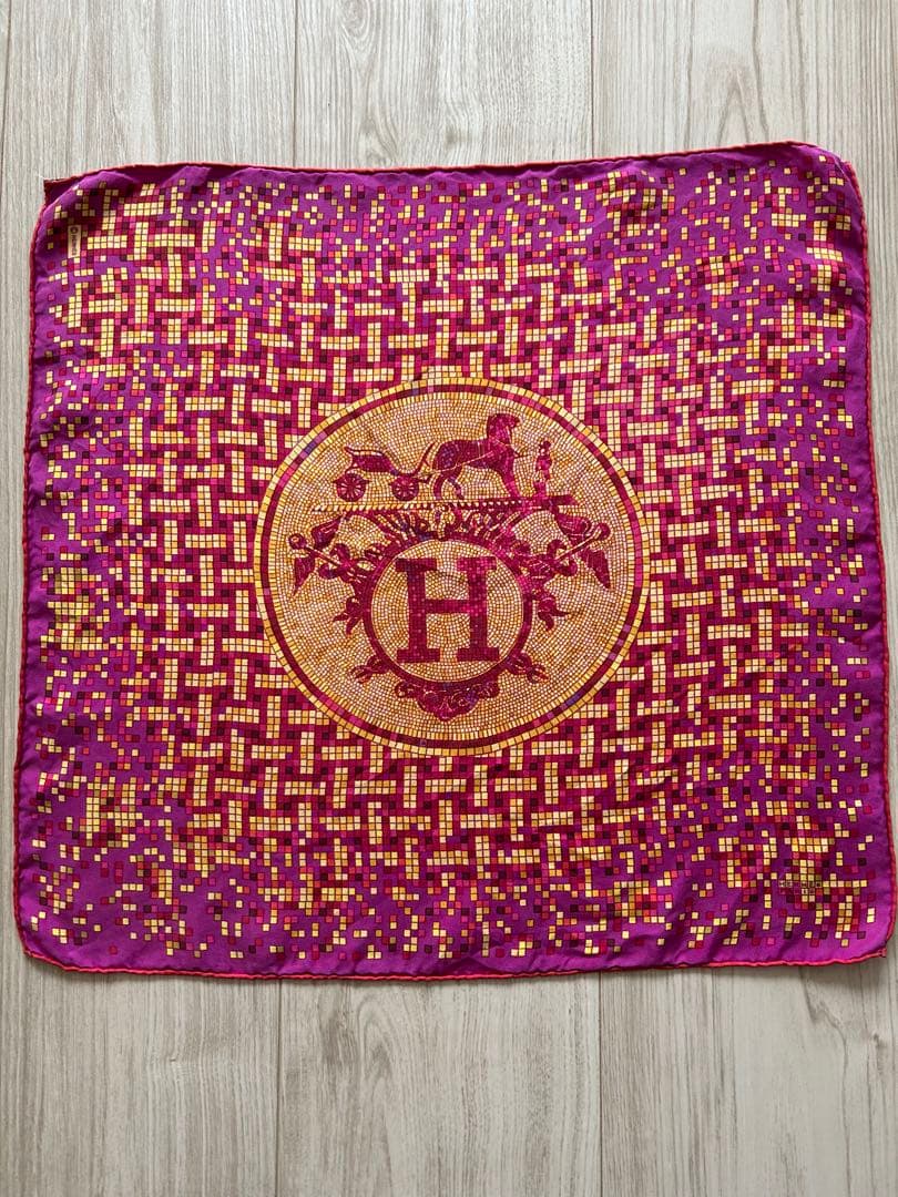 激安★エルメス★プチカレ40 モザイク24 ピンク