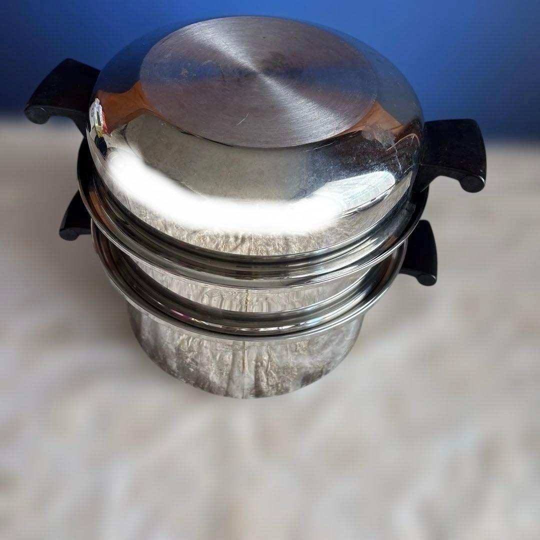 アムウェイ　6Lシチューパンセット　大フライパンセット　花ふきん