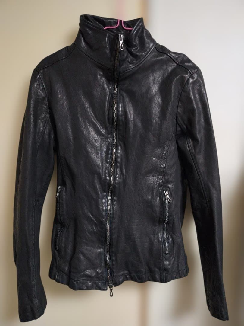 SHELLAC 製品染め WAX加工 48 ブラック 牛革 シェラック