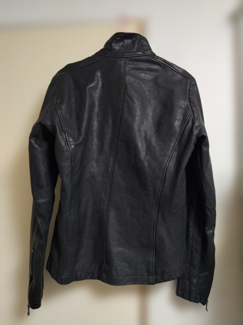 SHELLAC 製品染め WAX加工 48 ブラック 牛革 シェラック