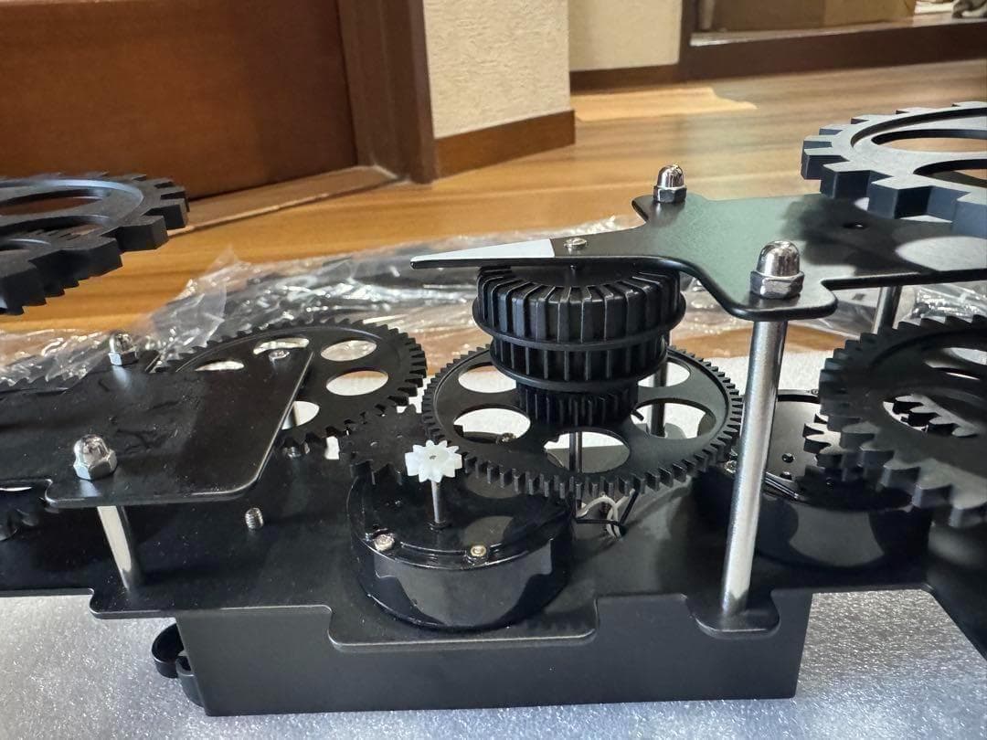 新品 壁掛け時計ムービングギア 歯車デザイン おしゃれ インテリア ビッグサイズ