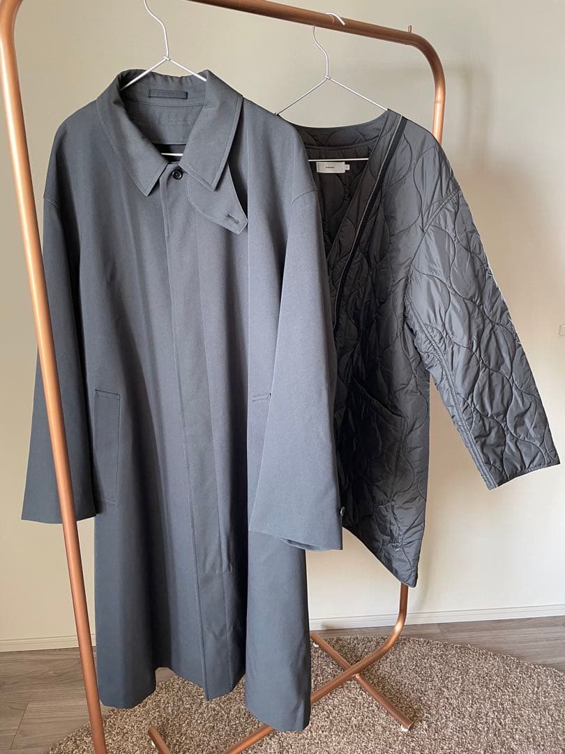 ジャケット・アウター Graphpaper Scale Off Wool Balmacaan Coat