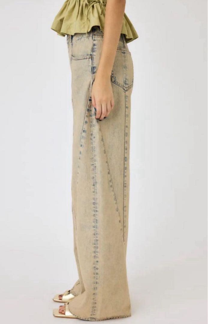 MOUSSY マウジー CURVED LINE CHEMICAL BAGGY
