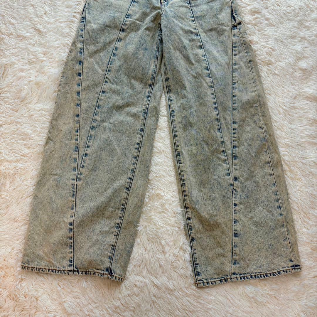 MOUSSY マウジー CURVED LINE CHEMICAL BAGGY