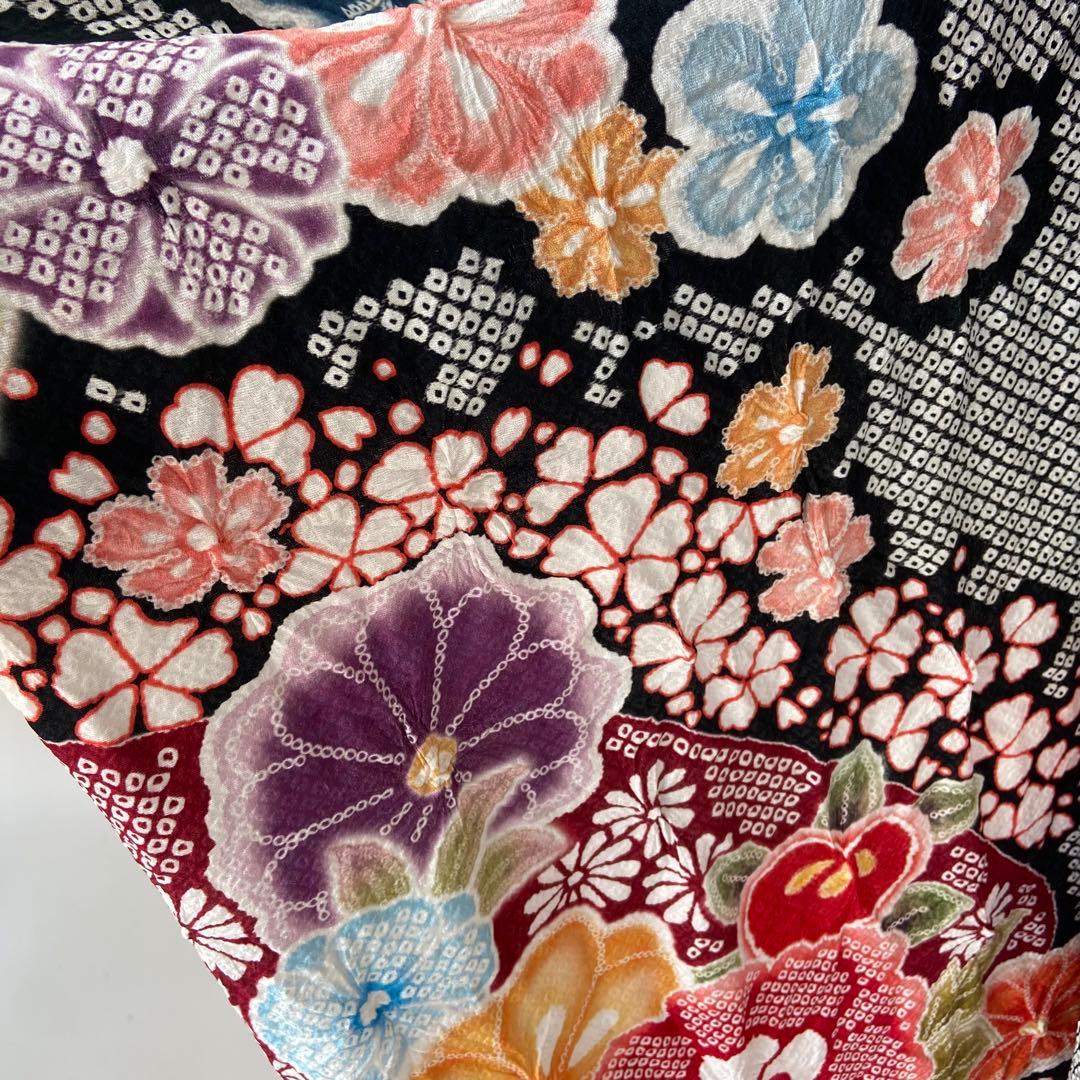 振袖　フルセット　新品　未使用　在庫処分　可愛い　着物　正絹　絞り風