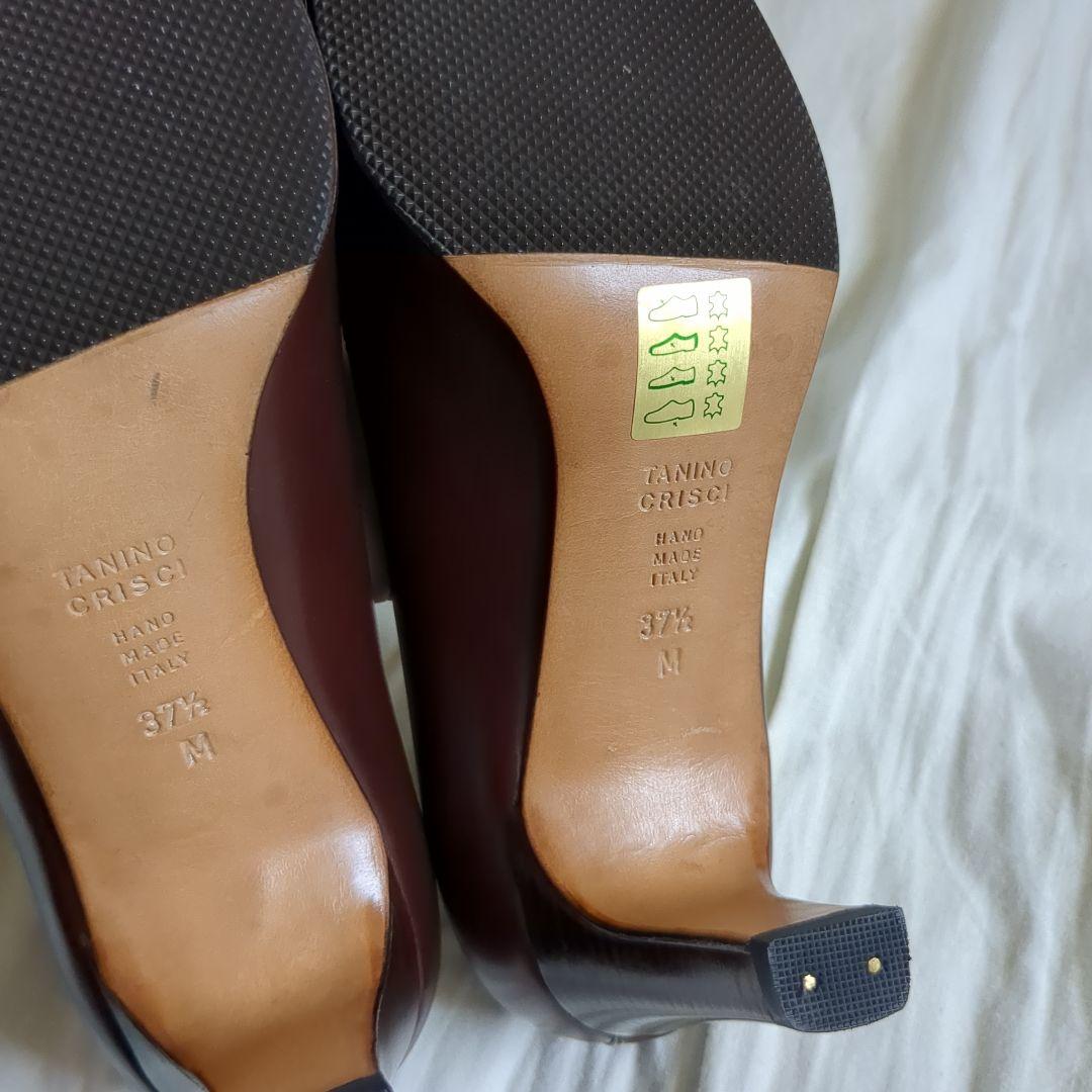 未使用　TANINO CRISCI ブラウン ポインテッドトゥパンプス