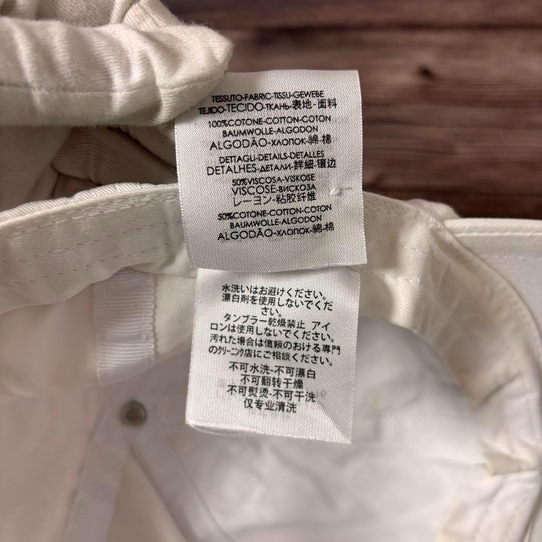 【人気 】バレンシアガ ベースボールキャップ ユニセックス ホワイト ロゴ刺繍