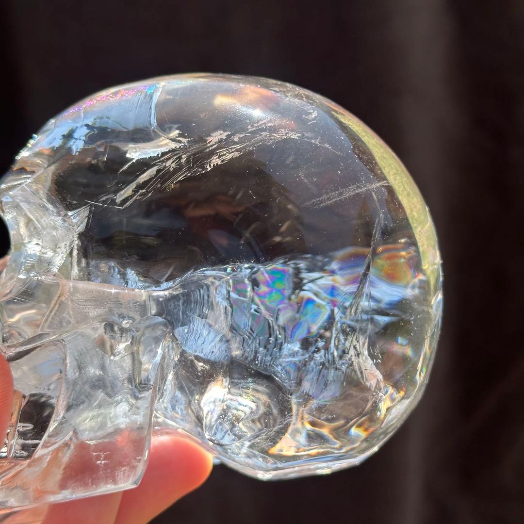 アイリス　スカル 中 【クリアクォーツ 水晶】クリスタル　ブラジル産