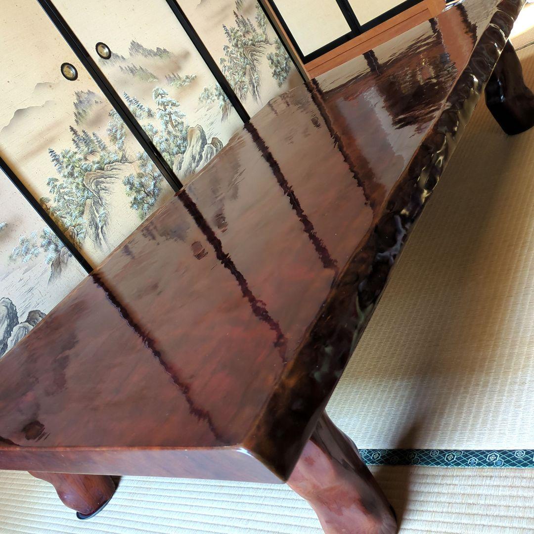 一枚板 座卓 (脚取り外し可能)